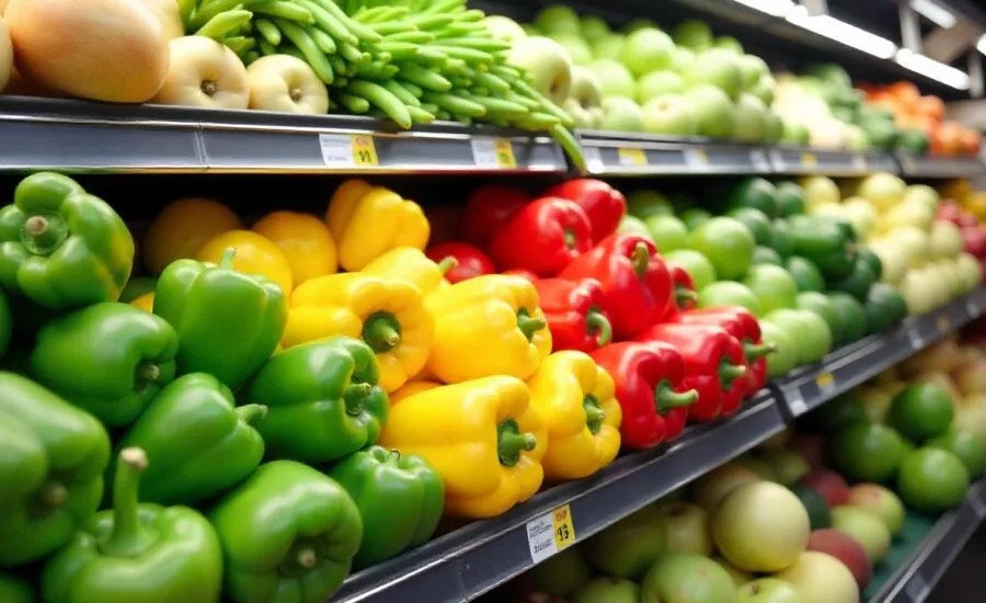 como fazer exposição organizada de frutas leumes e verduras