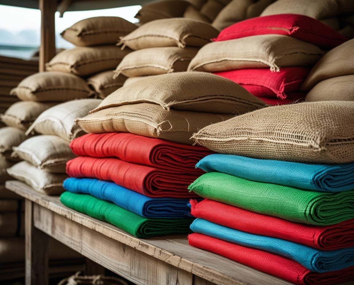 compra e venda de sacos de juta, rafia e raschel